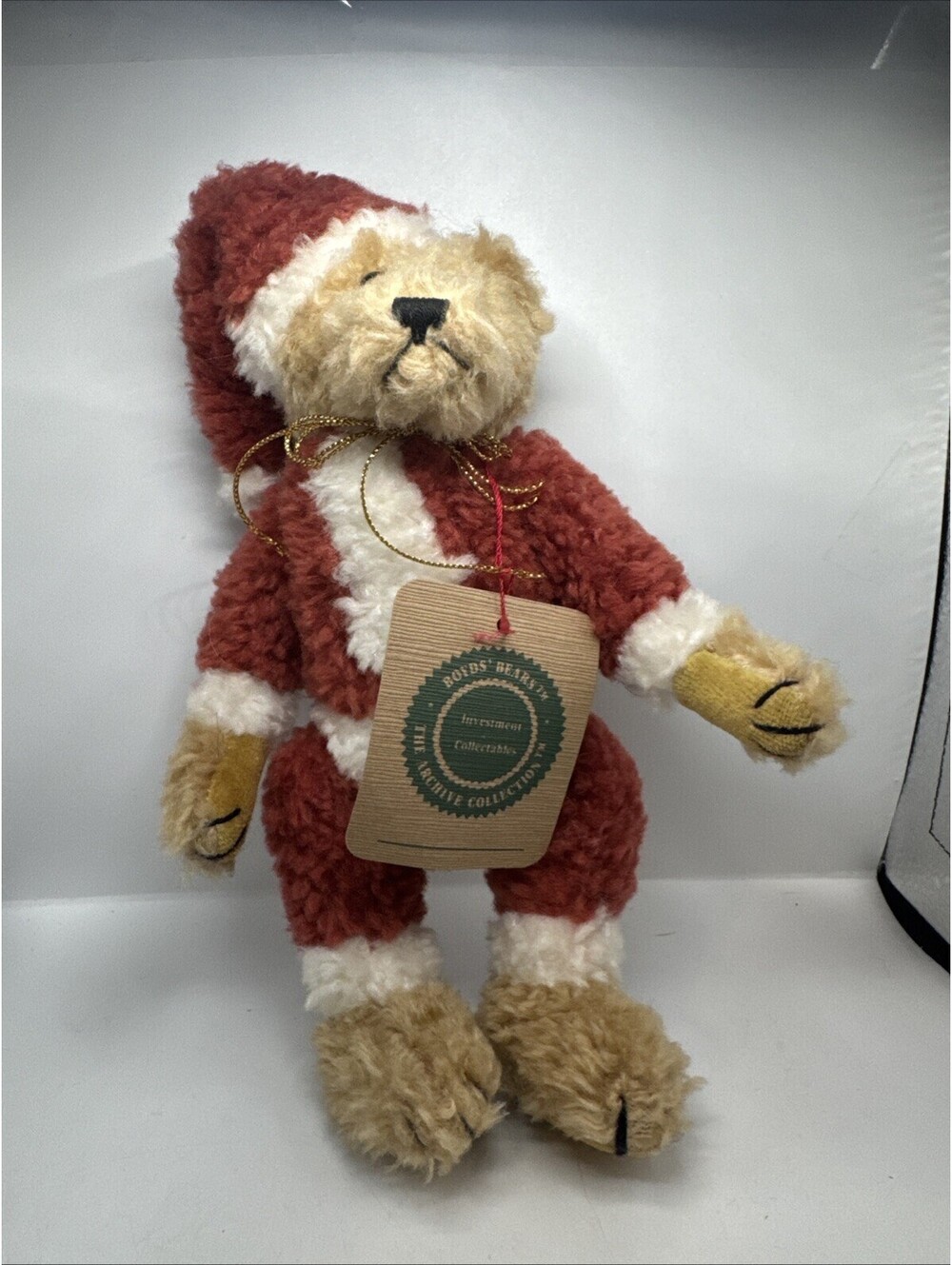 Boyds’ Bear Archive Collection 1990-1995 Santa Claus Euc w tag 8”